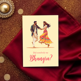 Tarjeta de cumpleaños de Bhangra