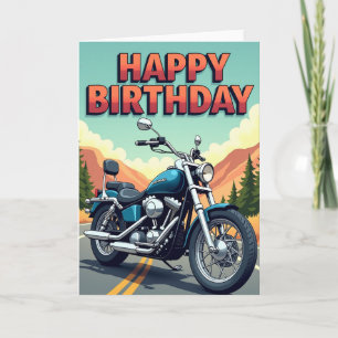 Tarjeta de cumpleaños de bicicleta Joyful Cruiser