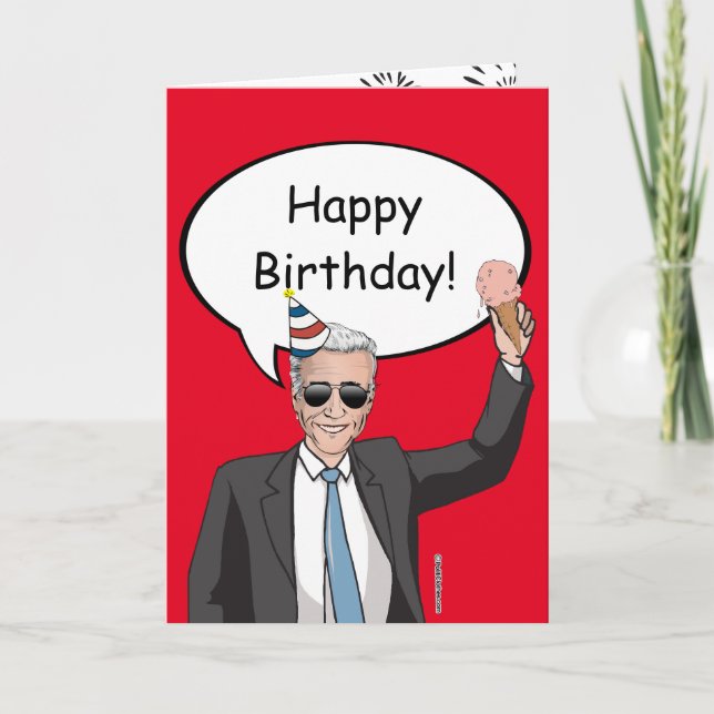 Tarjeta de cumpleaños de BIDEN (Anverso)