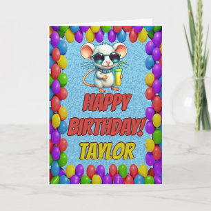 Tarjeta de cumpleaños de bienvenida personalizada