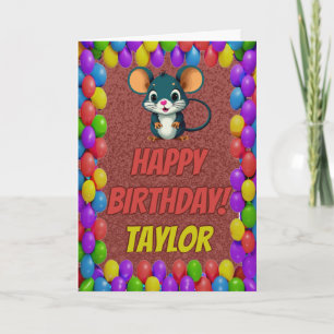 Tarjeta de cumpleaños de bienvenida personalizada 