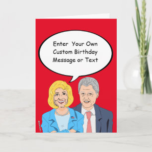 Tarjeta de cumpleaños de Bill y Hillary - Personal