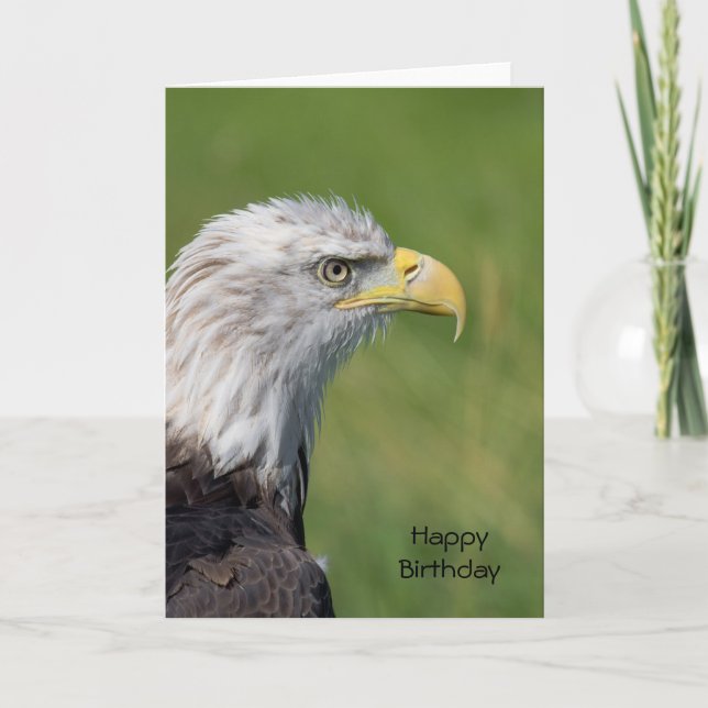 Tarjeta de cumpleaños de Bird of Prey Happy (Anverso)