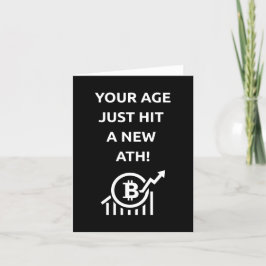 Tarjeta de cumpleaños de Bitcoin todo el tiempo