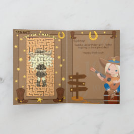 Tarjeta de cumpleaños de Blonde Chicas A-Maze-ing 