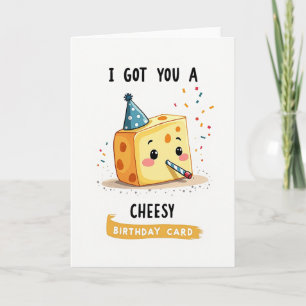 Tarjeta de cumpleaños de bloque caprichoso