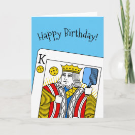 Tarjeta de cumpleaños de bolas de póleo - Rey de b
