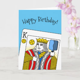 Tarjeta de cumpleaños de bolas de póleo - Rey de b
