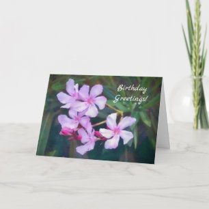 Tarjeta de cumpleaños de bonito Lilac Dainty Flowe