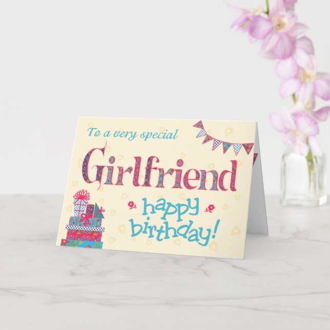 Tarjeta de cumpleaños de bonito para novia, regalo (Orquídea)