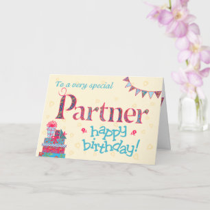 Tarjeta de cumpleaños de bonito para pareja, conej