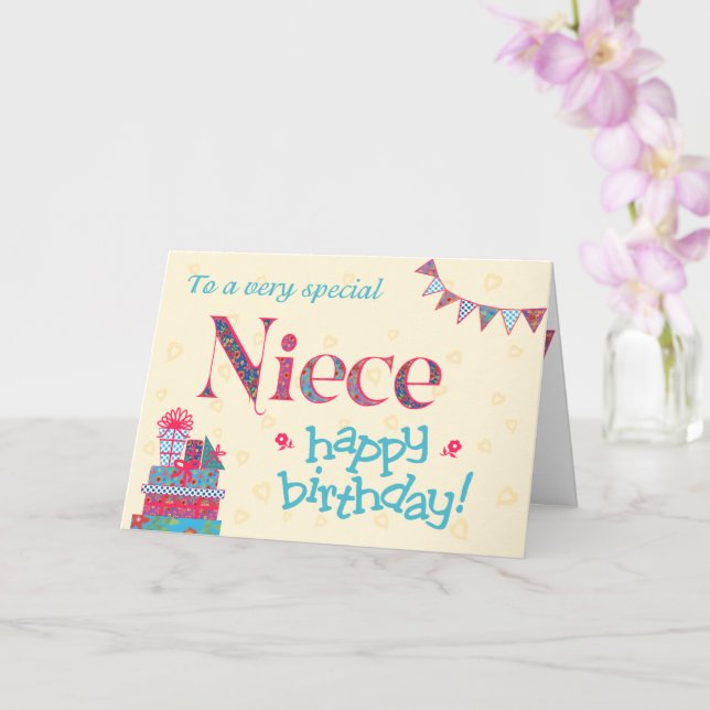 Tarjeta de cumpleaños de bonito para sobrina, Bung (Orquídea)