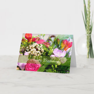 Tarjeta de cumpleaños de Bouquet Flowers Personali