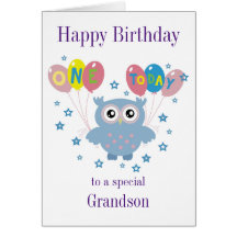Tarjeta de cumpleaños de búho para abuelos