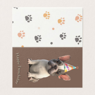Tarjeta de cumpleaños de Bulldog Francés