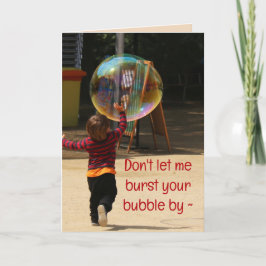 TARJETA DE CUMPLEAÑOS DE BURBUJA PARA CUALQUIERA
