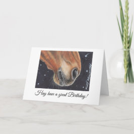 Tarjeta de cumpleaños de caballo