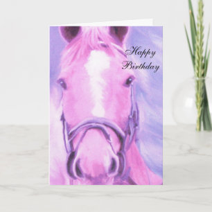 tarjeta de cumpleaños de caballo