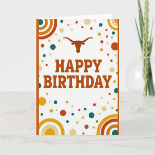 Tarjeta de cumpleaños de cabeza con cuernos