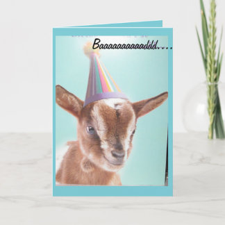 Tarjeta de cumpleaños de cabra