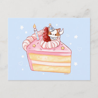 Tarjeta de cumpleaños de cachorro Pomchi lindo