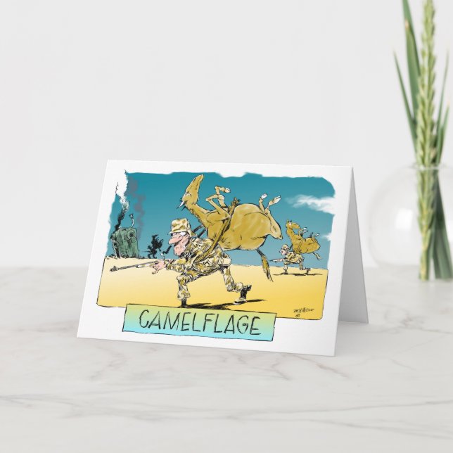 Tarjeta de cumpleaños de camelflaje (Anverso)