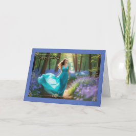 Tarjeta de cumpleaños de caminata por la mañana