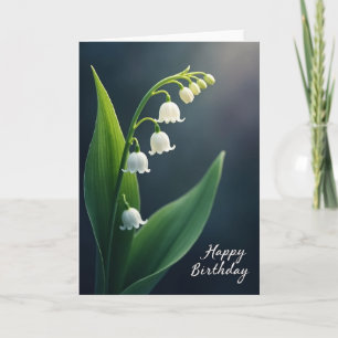 Tarjeta de cumpleaños de campana blanca