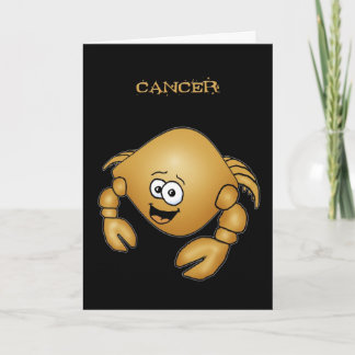 Tarjeta de cumpleaños de cangrejo de cáncer person