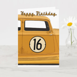 Tarjeta de cumpleaños de Carreras para el niño de