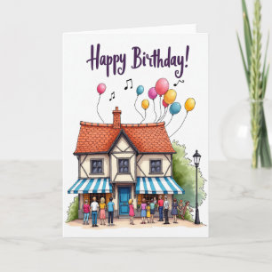 Tarjeta de cumpleaños de Casa Caprichosa
