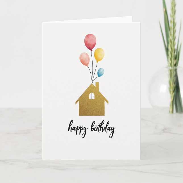 Tarjeta de cumpleaños de Casa Dorada (Anverso)