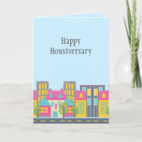 Tarjeta de cumpleaños de casa feliz para agente in