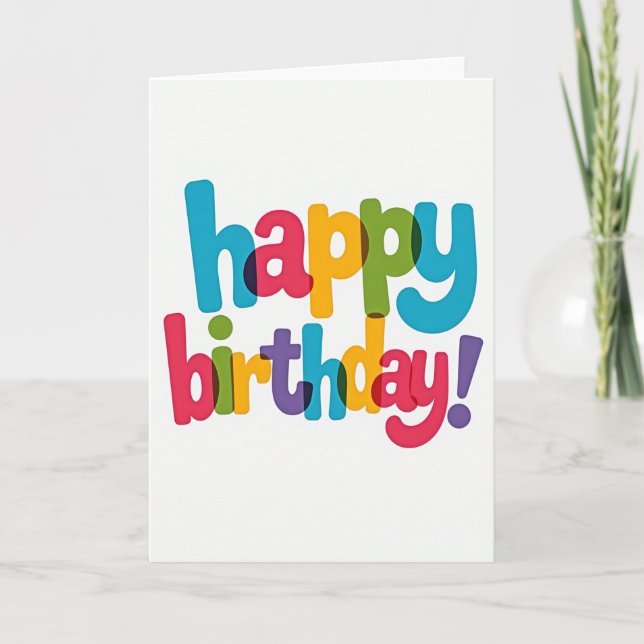 Tarjeta de Cumpleaños de Celebración (Anverso)