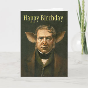 Tarjeta de cumpleaños de cerdo