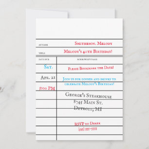 Tarjeta de Cumpleaños de Checkout de Biblioteca Pe