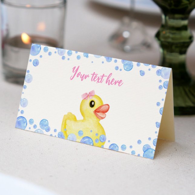 Tarjeta de cumpleaños de Chica de pato de caucho (Subido por el creador)
