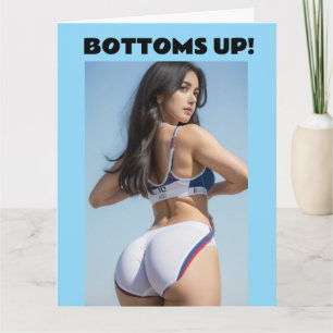TARJETA DE CUMPLEAÑOS DE CHICA EN BIKINI DE GRAN T