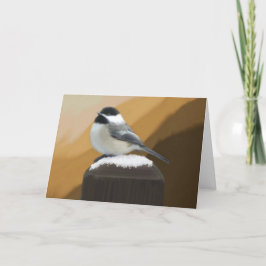 Tarjeta de cumpleaños de Chickadee
