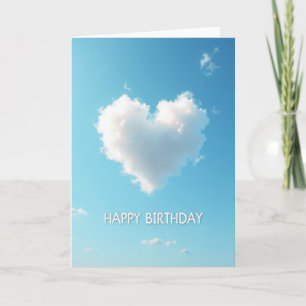 Tarjeta de cumpleaños de cielo sereno
