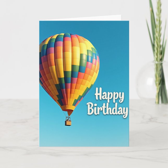 Tarjeta de cumpleaños de cielo vibrante (Anverso)