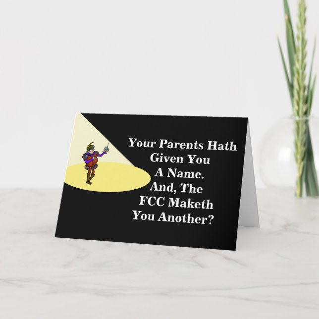 Tarjeta de cumpleaños de citas de Ham Radio Hamlet (Anverso)