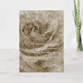 Tarjeta de cumpleaños de citas de Jane Austen, PER