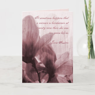 Tarjeta de cumpleaños de citas de Jane Austen, PER