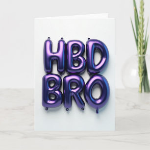 Tarjeta de cumpleaños de color púrpura vibrante