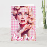 Tarjeta de cumpleaños de color verdadero