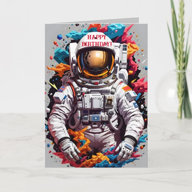 TARJETA DE CUMPLEAÑOS DE COLORBURST ASTRO (Anverso)
