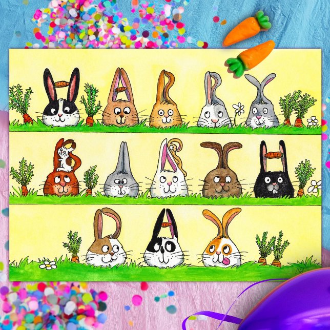 Tarjeta de cumpleaños de conejitos divertidos (Subido por el creador)