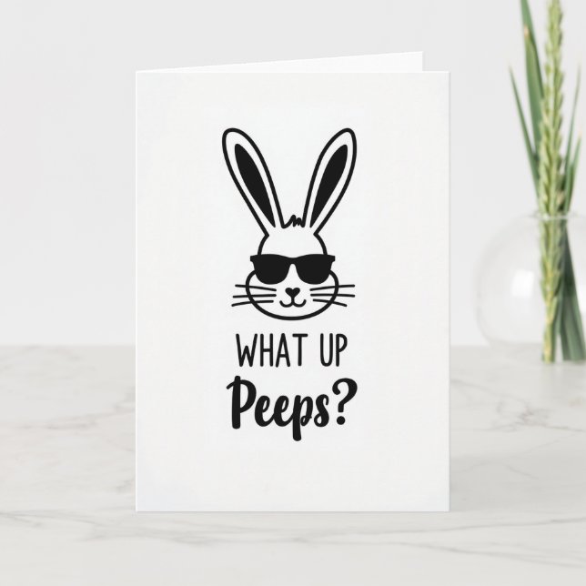 Tarjeta de Cumpleaños de Conejo Genial (Anverso)