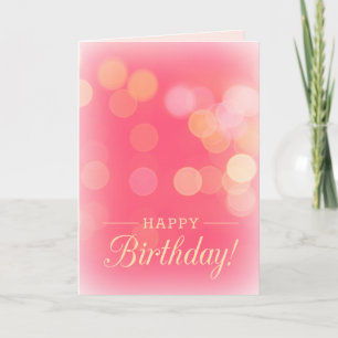 Tarjeta de cumpleaños de Confetti Rosa